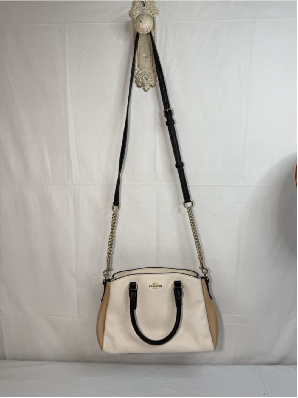 Coach mini SAGE CARRYALL IN COLORBLOCK F73712 Crossbody Hobo Bag - Picture 9 of 16